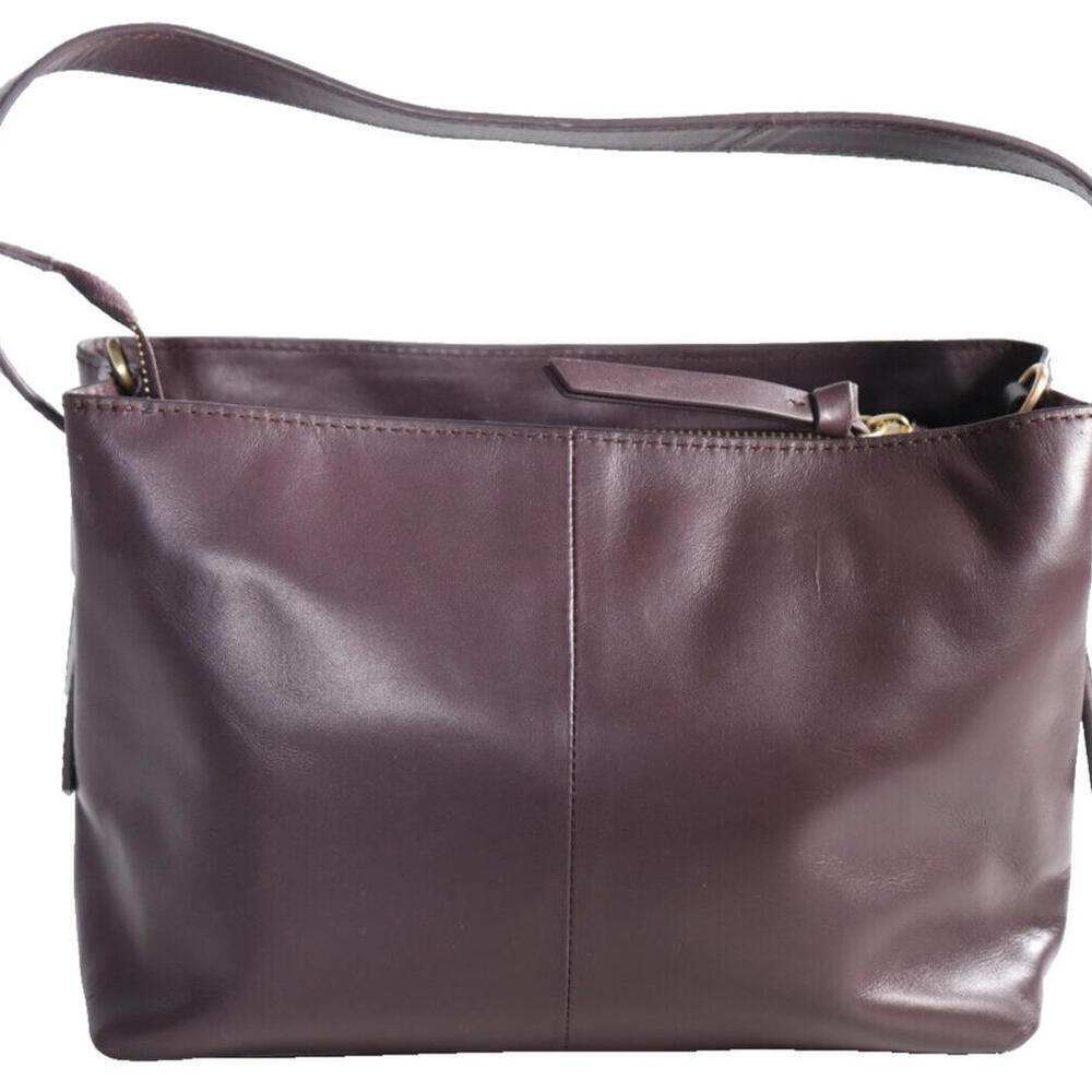 Marks & Spencer Women's One Size Maroon Faux Leather Shoulder Bag - Picture 8 of 15
